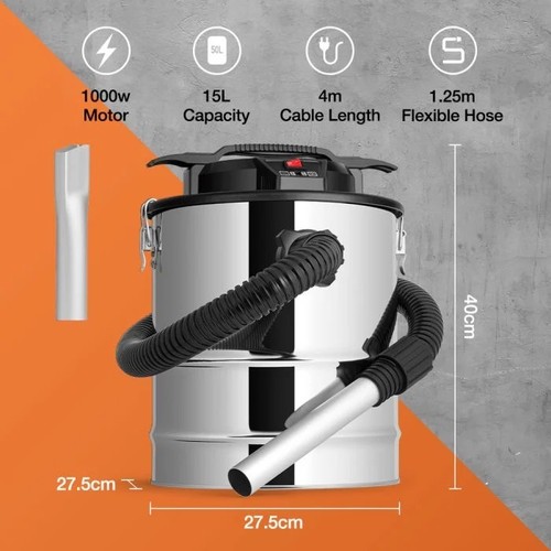 Vonhaus 15l ash vacuum cleaner - vonhaus,